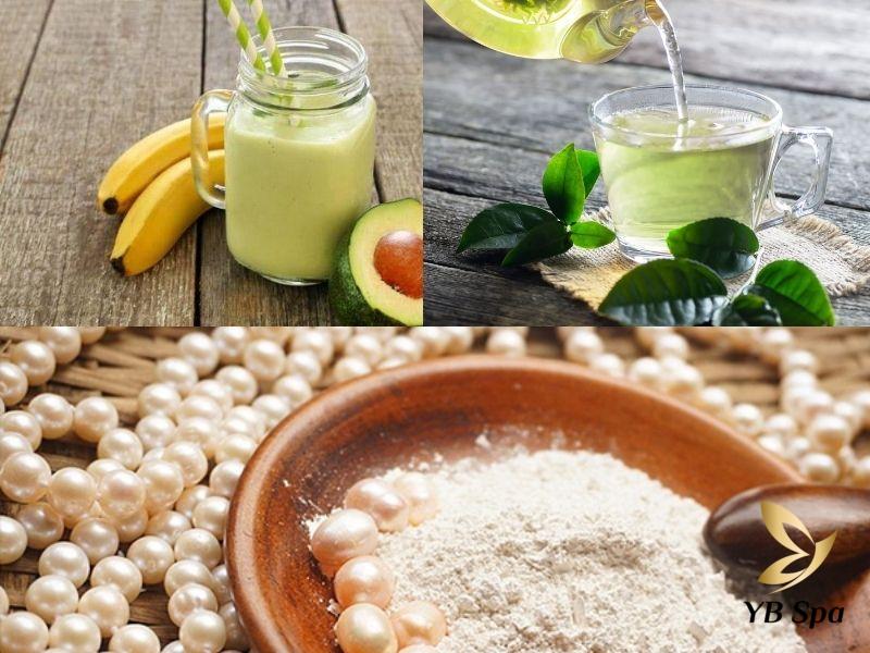 6 công thức tắm trắng bằng bột ngọc trai đơn giản nhất 26 Bột ngọc trai, bơ và chuối