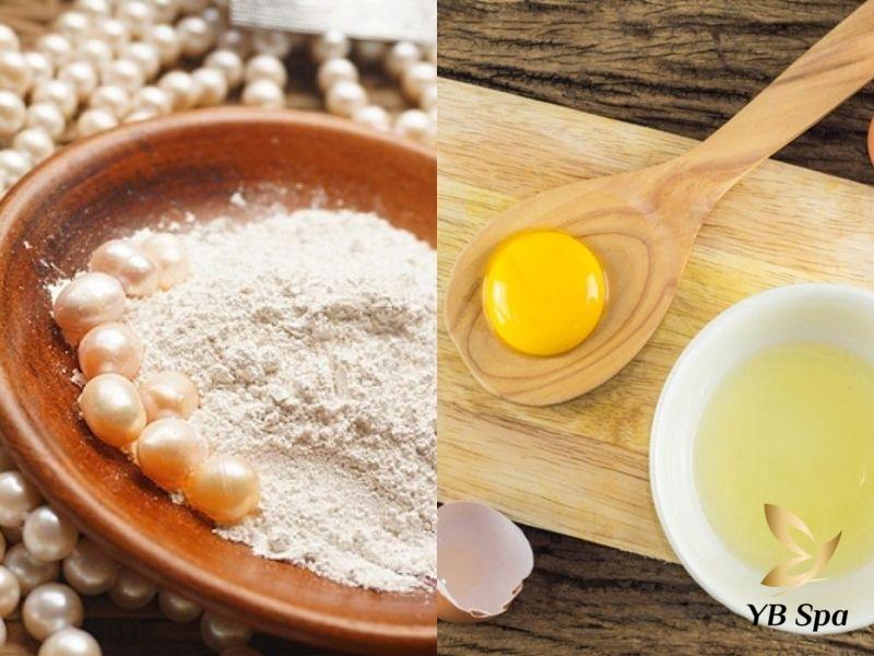6 công thức tắm trắng bằng bột ngọc trai đơn giản nhất 27 Bột ngọc trai và trứng gà