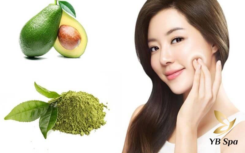 13 mẹo tắm trắng bơ hiệu quả nhanh chóng dành cho chị em 35 Bơ và bột trà xanh