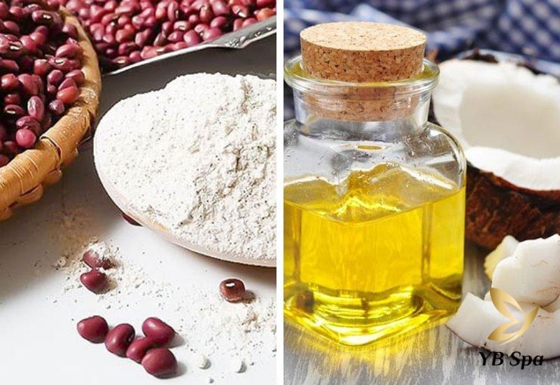 Gợi ý 8 cách tắm trắng với đậu đỏ dễ thực hiện tại nhà 26 Bột đậu đỏ và dầu dừa