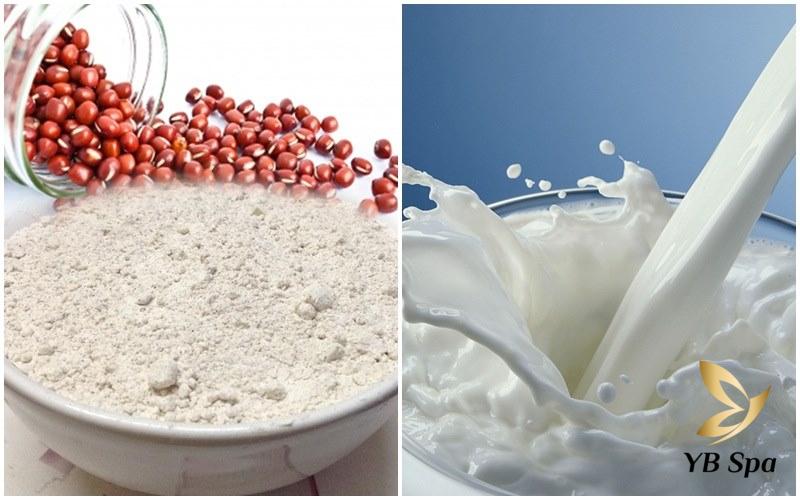 Gợi ý 8 cách tắm trắng với đậu đỏ dễ thực hiện tại nhà 27 Bột đậu đỏ và sữa tươi