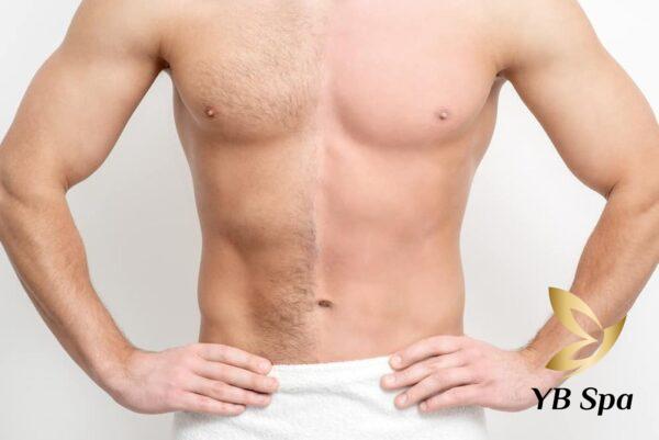 Tẩy lông bụng nam tại nhà