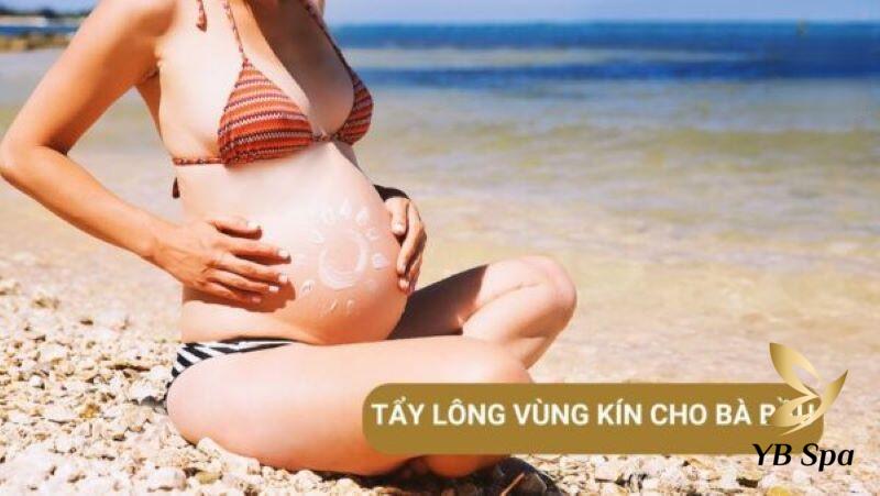 tẩy lông vùng kín cho bà bầu