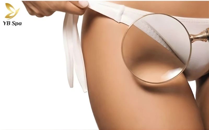 Cách trị thâm bẹn hiệu quả từ nhẹ đến nặng 8 Nhìn thấy sự khác biệt màu sắc khi so sánh với vùng da xung quanh, da vẫn mềm mại, chưa sần sùi.