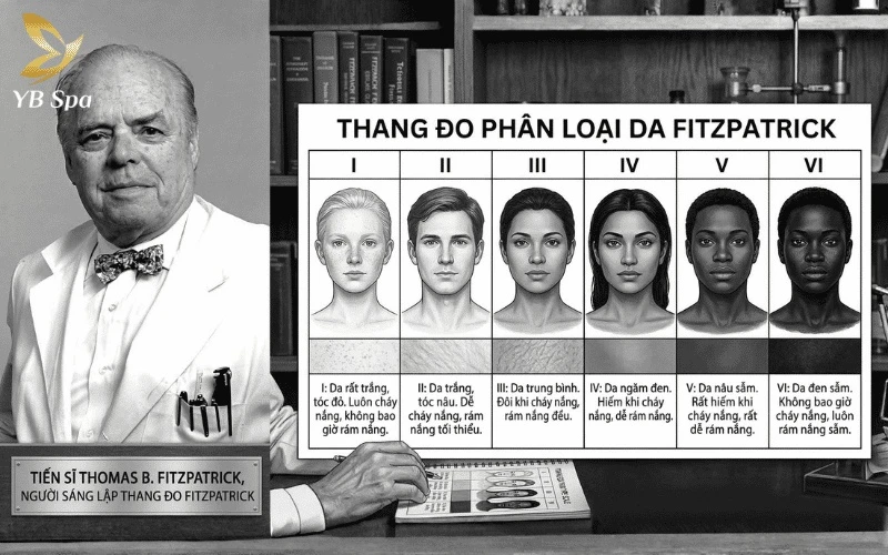 Ra đời từ năm 1975, thang đo Fitzpatrick là công trình nghiên cứu mang tính bước ngoặt của Tiến sĩ Thomas B. Fitzpatrick từ Đại học Y Harvard danh giá
