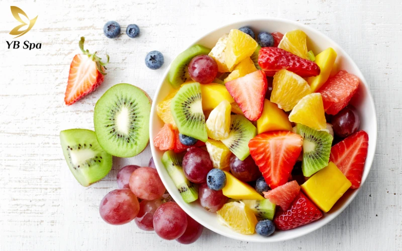 thực đơn cho người bị mụn nội tiết Trái cây tươi