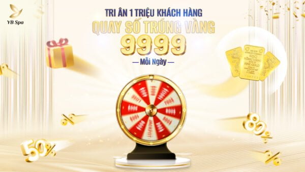 Tri ân 1 triệu khách hàng: Cơ hội nhận vàng 9999 tại YB Spa 22 Tri An 1 Trieu Khach Hang