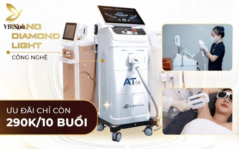 Tận hưởng ưu đãi triệt lông hấp dẫn với mức giá chỉ từ 290.000đ khi đăng ký các chương trình khuyến mãi tại YB Spa