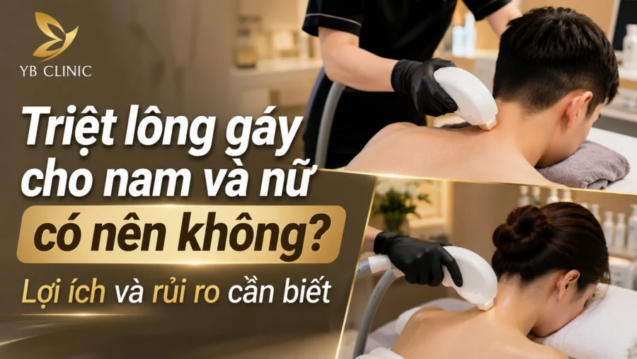 Triệt lông gáy cho nam và nữ có nên không? Lợi ích và rủi ro cần biết