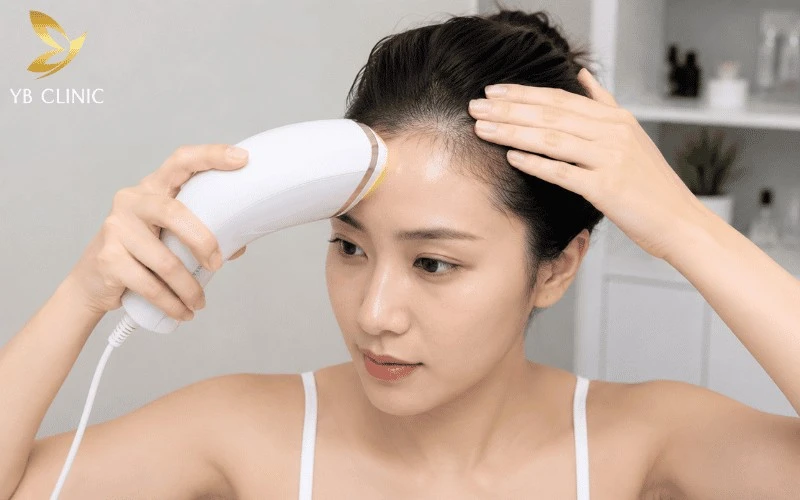 Top 5 Cách Triệt Tóc Trán Tại Nhà An Toàn 6 Máy IPL cá nhân tác động ánh sáng vào melanin nang tóc, giúp làm yếu sợi tóc và hỗ trợ mọc lại chậm hơn.