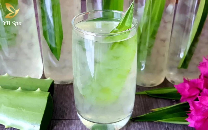 Uống Nước Nha Đam Để Đẹp Da Hết Mụn