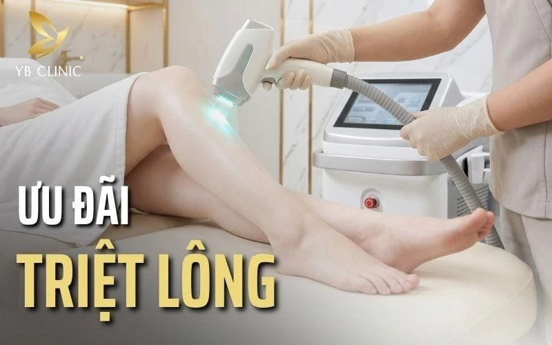 Ưu Đãi Triệt Lông Tại YB Spa Mới Nhất 2026 chỉ từ 99K