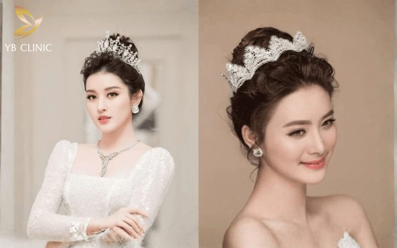 Vì Sao Nhiều Cô Dâu Chọn Búi Tóc Thay Vì Xõa? Điều Ít Người Để Ý 12 Búi cao phong cách châu Âu giúp tôn đường cổ thanh thoát, mang đến vẻ đẹp sang trọng và quý phái cho cô dâu.