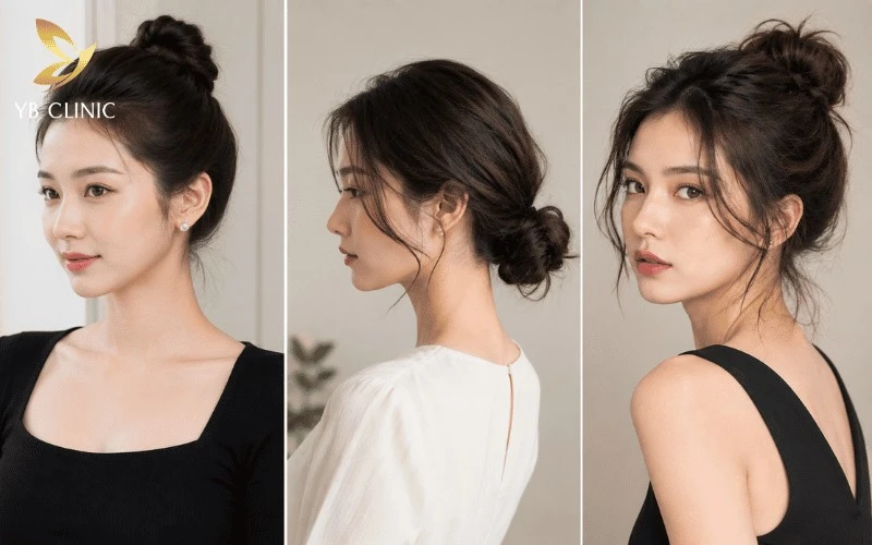 Vì Sao Phụ Nữ Búi Tóc Luôn Tạo Cảm Giác Quyến Rũ Hơn? Bí Quyết Để Búi Tóc Đẹp 12 Lựa chọn kiểu búi phù hợp giúp che khuyết điểm và tôn lên các đường nét trên khuôn mặt.