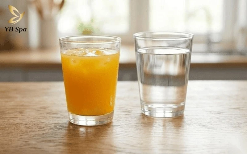 Bổ sung nước và vitamin C giúp thanh lọc cơ thể nếu lỡ ăn thực phẩm kiêng kỵ.