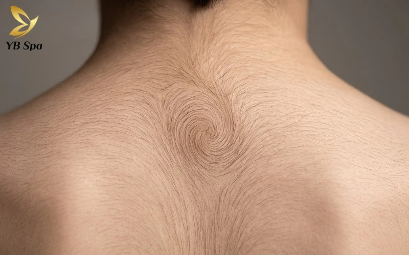 Xoáy lông (Hair Whorl) là hiện tượng các sợi lông mọc theo hướng vòng tròn quanh một tâm điểm cố định trên bề mặt da