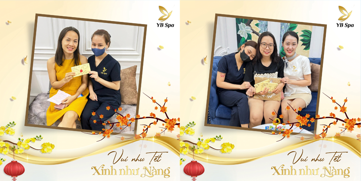 Nhận lì xì đẹp xinh - tự tin đón Tết cùng YB Spa 20 Yb Khach