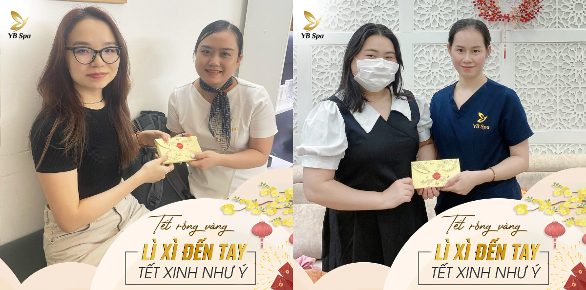 Nhận lì xì đẹp xinh - tự tin đón Tết cùng YB Spa 21 Yb Li Xi