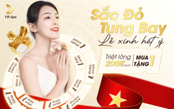 VIỆN THẨM MỸ YB SPA TUNG ƯU ĐÃI LỚN NHẤT NĂM MỪNG ĐẠI LỄ 30/4